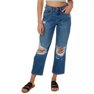 Rewash Juniors High Rise Vintage Reunion Distressed Jeans